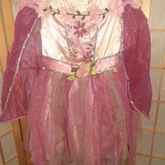 TEETOT & CO UNICORN FAIRY HALLOWEEN COSTUME DRESS UP FLOWER DRESS-GIRLS SIZE 5-6 - Picture 2 of 4